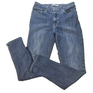 Levis 721 Jeans Womens Size 29 High Rise Skinny Dark Wash Cotton Blend
